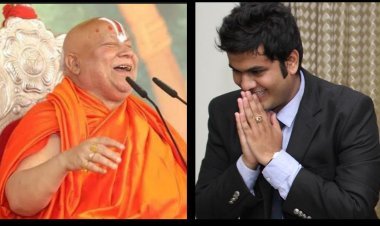 Rhythm Wagholikar Pays Tribute to Guru Rambhadracharya: Recognized with Gyanpit Award